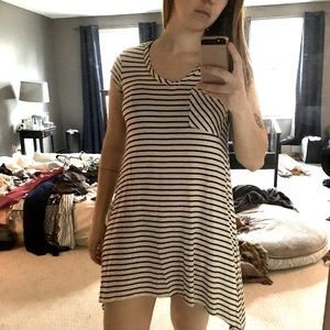 No comment black and white dress